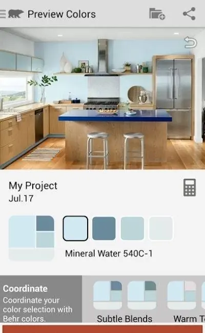 Вариант приложения Paint Color: ColorSmart от Behr