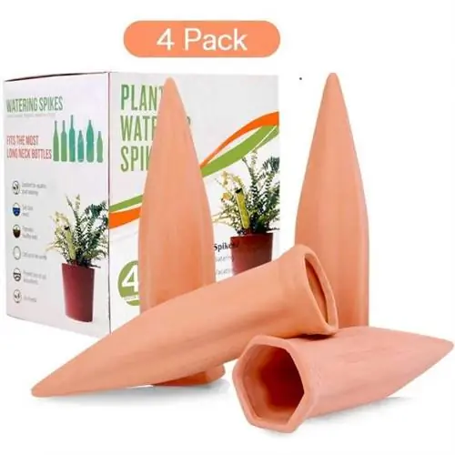 Лучший автоматический полив растений: Remiawy Plant Watering Stakes 4-Pack