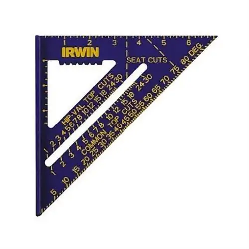 Лучший вариант стропильного квадрата: IRWIN Tools Rafter Square, 7 дюймов