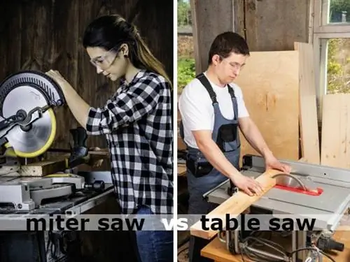 В чем разница? Торцовочная пила против настольной пилы