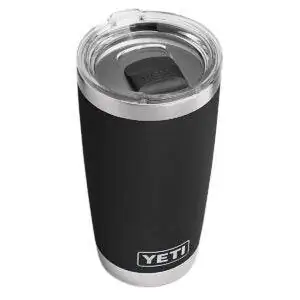 Лучшие варианты кружек для путешествий: YETI Rambler 20 oz Tumbler, нержавеющая сталь