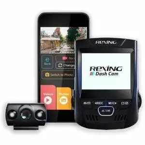Вариант с видеорегистратором: широкоугольная WiFi-камера Rexing V1P с приборной панелью
