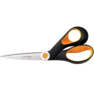 Лучшие варианты ножниц для ткани: Fiskars 175800-1002 Ножницы с острым лезвием Softgrip Scissors