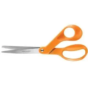 Лучшие варианты ножниц для ткани: оригинальные ножницы Fiskars с оранжевой ручкой