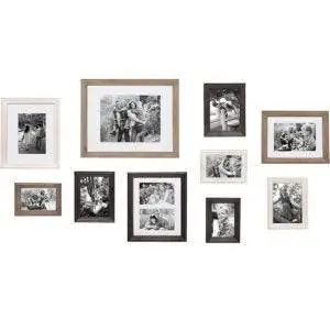Лучшие варианты фоторамок: Kate and Laurel Bordeaux Gallery Wall Kit