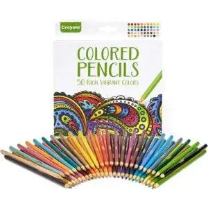 Лучшие варианты цветных карандашей: цветные карандаши Crayola, 50 шт.