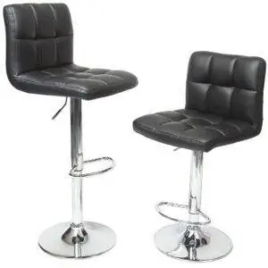 Лучшие варианты барных стульев: Roundhill Furniture Swivel Black