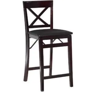 Лучшие варианты барных стульев: Linon Triena X Back Folding Counter Stool