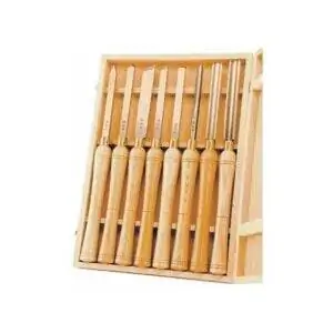 Лучший вариант токарного станка по дереву: PSI Woodworking LCHSS8 Токарный станок по дереву, набор стамесок из быстрорежущей стали, 8 шт. Лучший вариант токарного станка по дереву: PSI Woodworking LCHSS8 Токарный станок по дереву, набор стамесок из быстрорежущей стали, 8 шт.