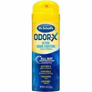 Лучший дезодорант для обуви: спрей-порошок Dr. Scholl’s Odor-X ODOR-FIGHTING