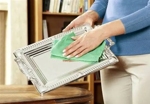 Как очистить серебряную посуду