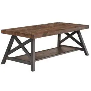Лучший вариант журнального столика: Laurel Foundry Isakson Trestle Coffee Table
