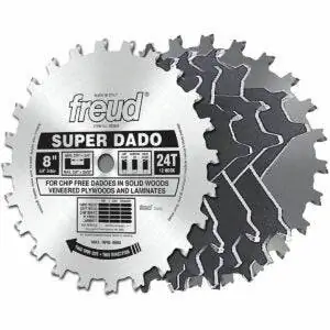 Лучший вариант набора лезвий Dado: наборы Freud 8 дюймов x 24T Super Dado (SD508)