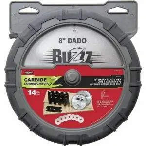 Лучший вариант набора лезвий Dado: лезвие Mibro Group 416381 Carbide Dado для штабелирования