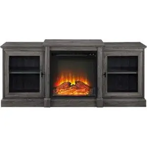 Лучший вариант для развлекательного центра: Walker Edison Modern Wood Fireplace Stand
