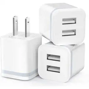 Лучший вариант настенного зарядного устройства USB: настенное зарядное устройство USB, LUOATIP 3-Pack 2.1A_5V Dual Port