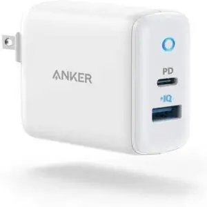 Лучший вариант настенного зарядного устройства USB: зарядное устройство для iPhone 12, 2-портовое быстрое зарядное устройство Anker 30 Вт