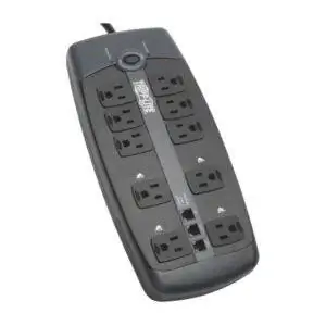 Лучший вариант устройства защиты от перенапряжения: Tripp Lite TLP1008TEL, 10 розеток, сетевой фильтр