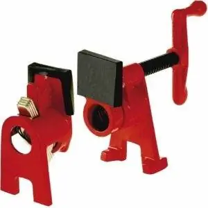 Лучший вариант деревообрабатывающих хомутов: Bessey BPC-H34 ¾-дюймовый H-образный трубный хомут