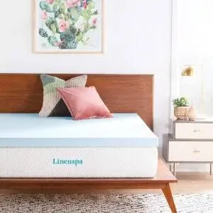 Лучшие варианты охлаждающего наматрасника: Linenspa 3-дюймовая гелевая пена с эффектом памяти