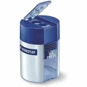 Лучший вариант точилки для карандашей: STAEDTLER 512 001 ST Точилка с двумя отверстиями для бочек
