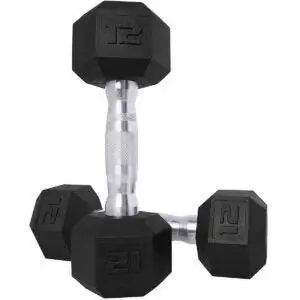 Лучшие варианты гантелей: шестигранные гантели с покрытием CAP Barbell