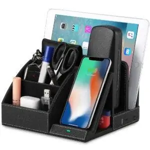 Лучшие варианты зарядных станций: EasyAcc Wireless Charger Desk Organizer