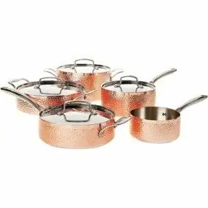 Лучший вариант медной посуды: набор кухонной посуды Cuisinart Hammered Collection Лучший вариант медной посуды: набор кухонной посуды Cuisinart Hammered Collection