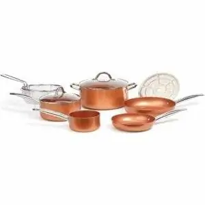 Лучший вариант медной посуды: медная посуда Chef Cookware 9-Pc. Набор круглых сковородок Лучший вариант медной посуды: медная посуда Chef Cookware 9-Pc. Набор круглых сковородок