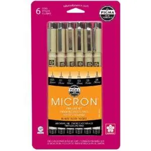 Лучший вариант ручек: Sakura Pigma 30062 Micron Blister Card Ink Pen Set Лучший вариант ручек: Sakura Pigma 30062 Micron Blister Card Ink Pen Set