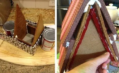 Как сделать пряничный домик - приспособление и крыша
