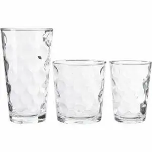 Лучший вариант стаканов для питья: Home Essentials Galaxy Glassware, 12 шт. Поставил