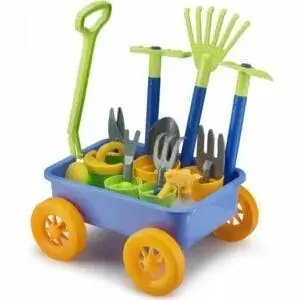 Лучший вариант садовых наборов для детей: Liberty Imports Garden Wagon & Tools Toy Set