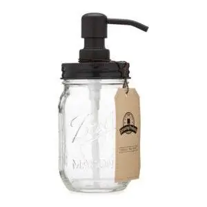 Лучший вариант дозатора мыла для посуды: диспенсер для мыла Jarmazing Products Mason Jar Soap Dispenser