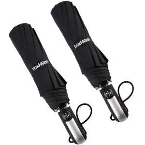 Лучшие варианты дорожного зонта: TradMall 2 Pack Travel Umbrella