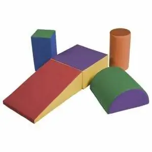 Лучшая крытая игровая площадка для детей: ECR4Kids ELR-12683 SoftZone Climb and Crawl Play Set