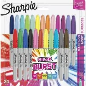 Лучшие варианты цветных маркеров: маркеры SHARPIE Color Burst, Fine Point, 24 Count