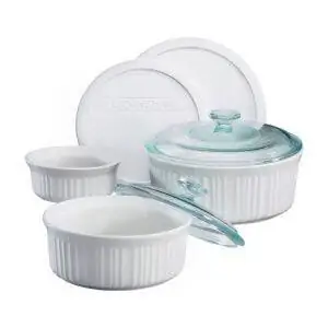 Лучший вариант кастрюли: набор французской белой кастрюли CorningWare