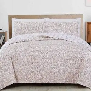 Лучшие варианты стеганых одеял: комплект двусторонних стеганых одеял Great Bay Home из 3 предметов с накладками