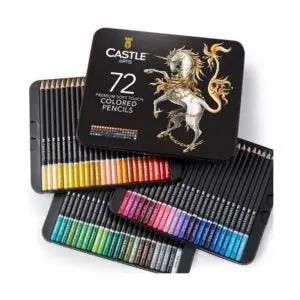 Лучший вариант карандашей для рисования: Castle Art Supplies 72 набора цветных карандашей премиум-класса