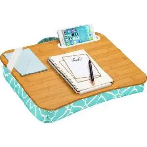 Лучший вариант стола для коленей: LapGear Designer Lap Desk с держателем для телефона Лучший вариант стола для коленей: LapGear Designer Lap Desk с держателем для телефона