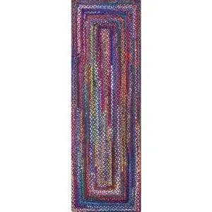 Лучший вариант кухонных ковриков: nuLOOM Tammara Boho Хлопковый плетеный коврик ручной работы