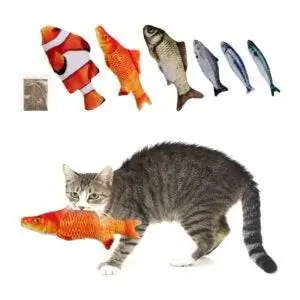 Лучший вариант игрушки для жевания кошек: MEWTOGO Cat Nip Fish Cat Toys