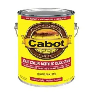 Лучшие варианты сплошной окраски палубы: Tinable-Neutral-Base-Solid-Exterior-Stain-and-Sealer