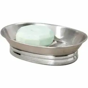 Лучшие варианты мыльниц: iDesign York Metal Soap Saver, лоток-держатель
