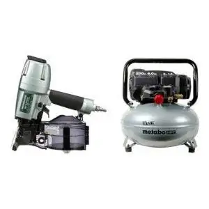 Лучший вариант сайдинг-гвоздезабивателя: Metabo HPT NV65AH2 сайдинг-гвоздезабиватель с РЕЗЕРВУАРОМ THE TANK Air