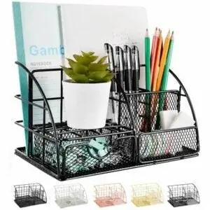 Лучшие варианты настольных органайзеров: AUPSEN Mesh Office Supplies Desk Organizer