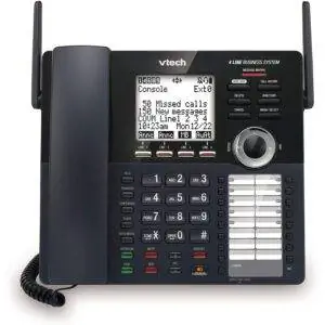 Лучшие варианты автоответчика: основная консоль VTech AM18447 с возможностью расширения на 4 линии