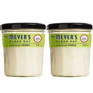 Лучшие варианты соевых свечей: Ароматическая соевая свеча Mrs. Meyer's Clean Day для ароматерапии