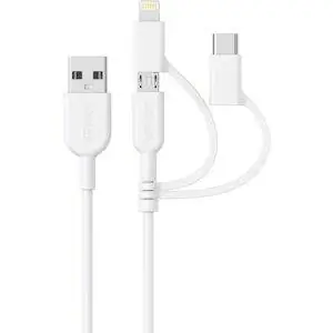 Лучший вариант кабеля для зарядки: кабель Anker Powerline II 3-в-1